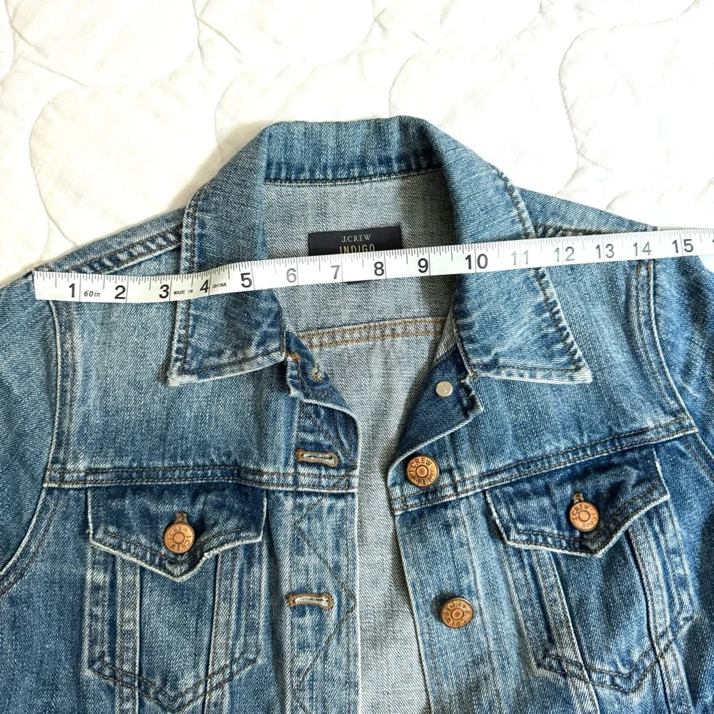 J. Crew ~ Classic Indigo Dark Denim Jean Jacket! - Picture 6 of 15